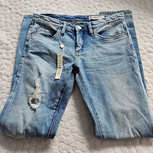 New Blank NYC distressed skinny jeans skinny classique - Picture 1 of 8